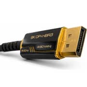 S-Tek 8K DisplayPort Male to Male Fiber Cable 10m Black