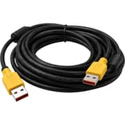 S-Tek Rewindable USB 2.0 Type-A to A Cable 5m Black