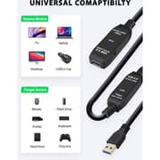 S-Tek USB 3.0 Type-A to Extension With Booster Printer Cable 5m Black