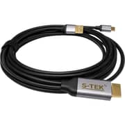 S-Tek USB Power HDMI to Type-C Cable 2m Black