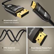 S-Tek 8K DisplayPort Male to HDMI Male Cable 10m Black