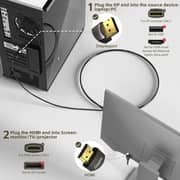 S-Tek 8K DisplayPort Male to HDMI Male Cable 10m Black