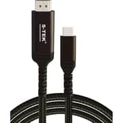 S-Tek Braided Type-C to HDMI Cable 2m Grey/Black