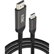 S-Tek Braided Type-C to HDMI Cable 2m Grey/Black