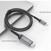 S-Tek Braided Type-C to HDMI Cable 2m Grey/Black