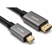 S-Tek 4K Mini DisplayPort to HDMI Cable 2m Black