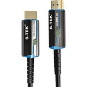S-Tek 8K Fiber HDMI Male to Male Cable 10m Black