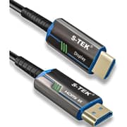 S-Tek 8K Fiber HDMI Male to Male Cable 10m Black