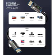 S-Tek 8K Fiber HDMI Male to Male Cable 10m Black