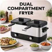 Hebat Double Deep Fryer - HT-877