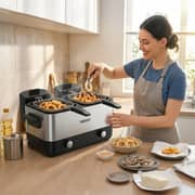 Hebat Double Deep Fryer - HT-877
