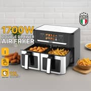 Hebat Double Drawer Air Fryer - HT-880