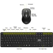 Port Office Pro Wireless Keyboard & Mouse Black - 900907RUK