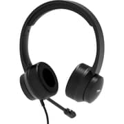 Port Connect Wired Over Ear Headset Black