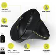 Port Ergo Pro Ergonomic Wireless Mouse Black - 900706-BT