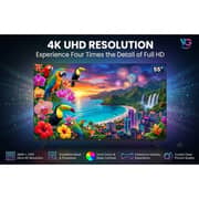 VG 55inch Edgeless 4k Ultra HD Smart Television (2026 Model) - VGLED55AOU