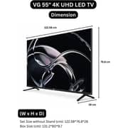 VG 55inch Edgeless 4k Ultra HD Smart Television (2026 Model) - VGLED55AOU
