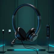 Port Connect Pro ON'R300 Wired Over Ear Headset Black