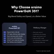 Oraimo PowerGaN 351 Wall Charger Black - OCW-5351UCC-BK