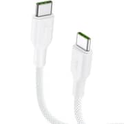 Oraimo BraidLine Fast USB-C to USB-C Cable 1m White - OCD-1525CC-WH