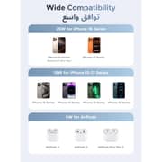Ugreen MagFlow 2-in-1 Wireless Charger Silver Gray - 55963
