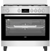 Beko 5 Burner Gas Cooker 90cm Black/Silver - BGGR 11228