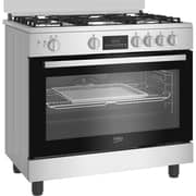 Beko 5 Burner Gas Cooker 90cm Black/Silver - BGGR 11228