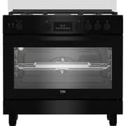 Beko Free Standing 5 Burner Gas Cooker 90cm Black - BGGR 11225