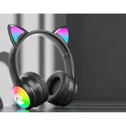 Glassology GTWVO Cat Ear RGB Kids Wireless On Ear Headset Assorted