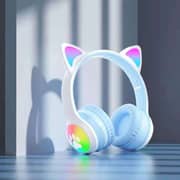 Glassology GTWVO Cat Ear RGB Kids Wireless On Ear Headset Assorted