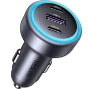 Ugreen 3-Port Fast Car Charger Black - 45843