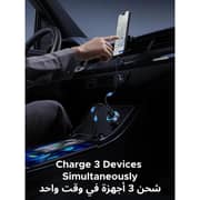 Ugreen 3-Port Fast Car Charger Black - 45843