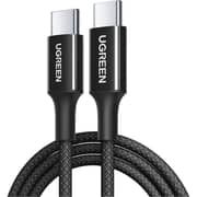 سلك مجدول يوجرين من USB-C إلى USB-C طول 2 متر لون أسود 65245