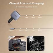 Ugreen EC603 Fast Car Charger with Retractable Cable 0.7m Grey/Black - 55909B