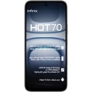 Infinix HOT 70 4G 128GB 4GB RAM Silver Dancer Dual Sim Smartphone with Charger