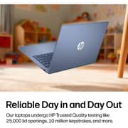 HP OmniBook 3 (2025) Laptop - Qualcomm Snapdragon X X1-26-100 / 14inch 2K / 512GB SSD / 16GB RAM / Shared Qualcomm Adreno Graphics / Windows 11 Home / English Keyboard / Starlit Blue / International Version - [14-HZ0015DX]