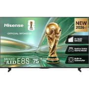 Hisense 75inch E8S 4K UHD MINILED Smart Television (2026 Model) - 75E8S