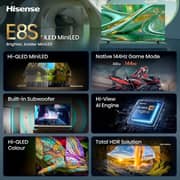 Hisense 75inch E8S 4K UHD MINILED Smart Television (2026 Model) - 75E8S