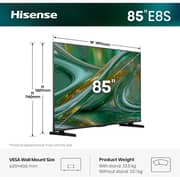 Hisense 85inch E8S 4K UHD MINILED Smart Television (2026 Model) - 85E8S