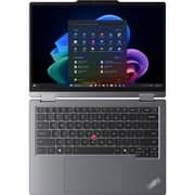Lenovo ThinkPad X1 2-in-1 Gen 11 Aura Edition (2026) Laptop - 3rd Series / Intel Core Ultra 7-355 / 14inch WUXGA / 1TB SSD / 32GB RAM / Shared Intel Graphics / Windows 11 Pro / English & Arabic Keyboard / Grey / ME Version-[21V9002SGR]+4XD1Q30302 Headset