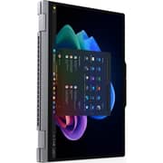 Lenovo ThinkPad X1 2-in-1 Gen 11 Aura Edition (2026) Laptop - 3rd Series / Intel Core Ultra 7-355 / 14inch WUXGA / 1TB SSD / 32GB RAM / Shared Intel Graphics / Windows 11 Pro / English & Arabic Keyboard / Grey / ME Version-[21V9002SGR]+4XD1Q30302 Headset
