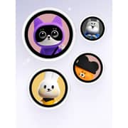 OPPO Bubble Mag E-Badge Silver VBG06