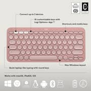 Logitech Pebble 2 Combo Wireless Keyboard & Mouse Tonal Rose - 920-012189