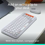 Logitech Pop Icon Combo Wireless Keyboard & Mouse Off White - 920-013122