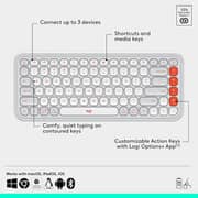 Logitech Pop Icon Combo Wireless Keyboard & Mouse Off White - 920-013122