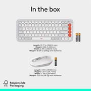 Logitech Pop Icon Combo Wireless Keyboard & Mouse Off White - 920-013122