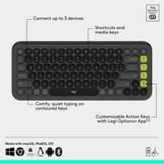 Logitech Pop Icon Combo Wireless Keyboard & Mouse Graphite/Lime - 920-013103