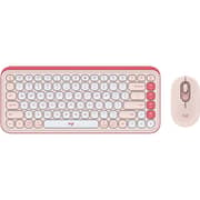 Logitech Pop Icon Combo Wireless Keyboard & Mouse Rose/Off White - 920-013123
