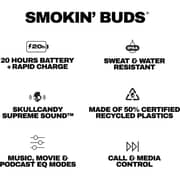 Skullcandy Smokin Wireless Earbuds Pink