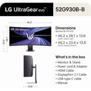 LG Ultragear evo 5K2K Curved Gaming Monitor 52inch - LG-52G930B-B